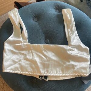 White tube top from prettylittlethings